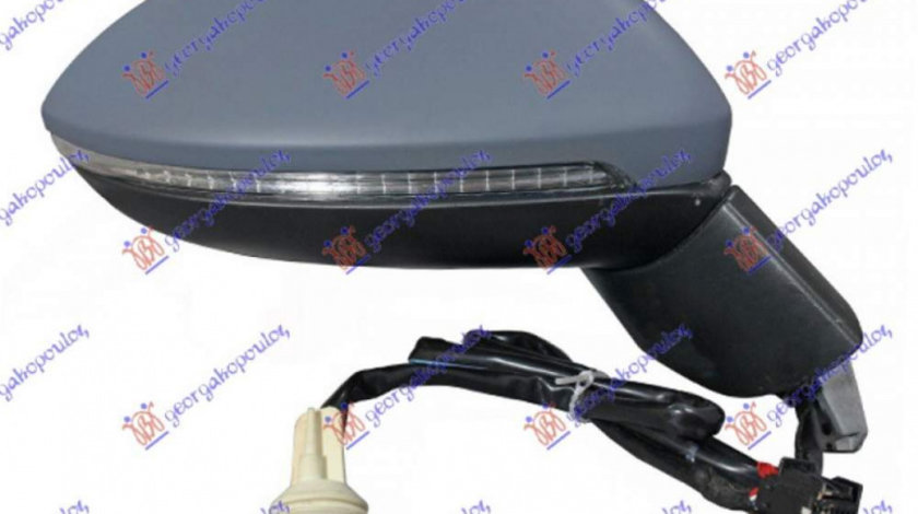 Oglinda Electrica Cu Incalzire Si Rabatare Pregatita Pentru Vopsit - Vw Golf Sportsvan 2014 , 517857507h9b9