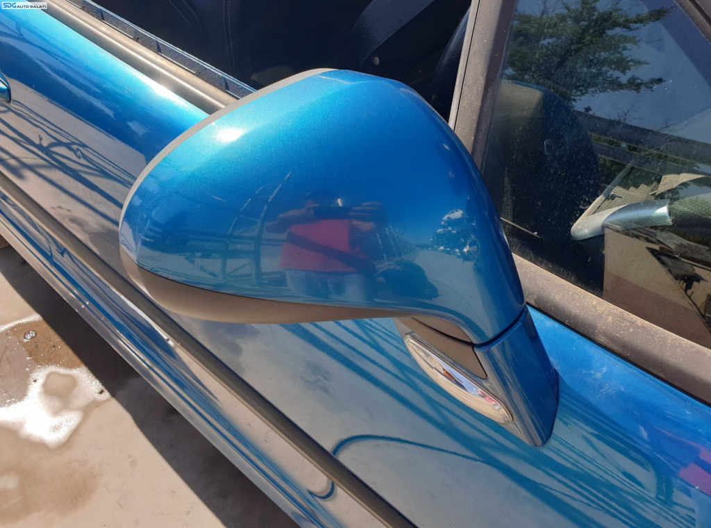 Oglinda Electrica Dreapta FARA Pliere Rabatare Rabatabila Peugeot 207 CC Cabrio 2006 - 2014 Culoare KMU Neysha Blue [K6579]