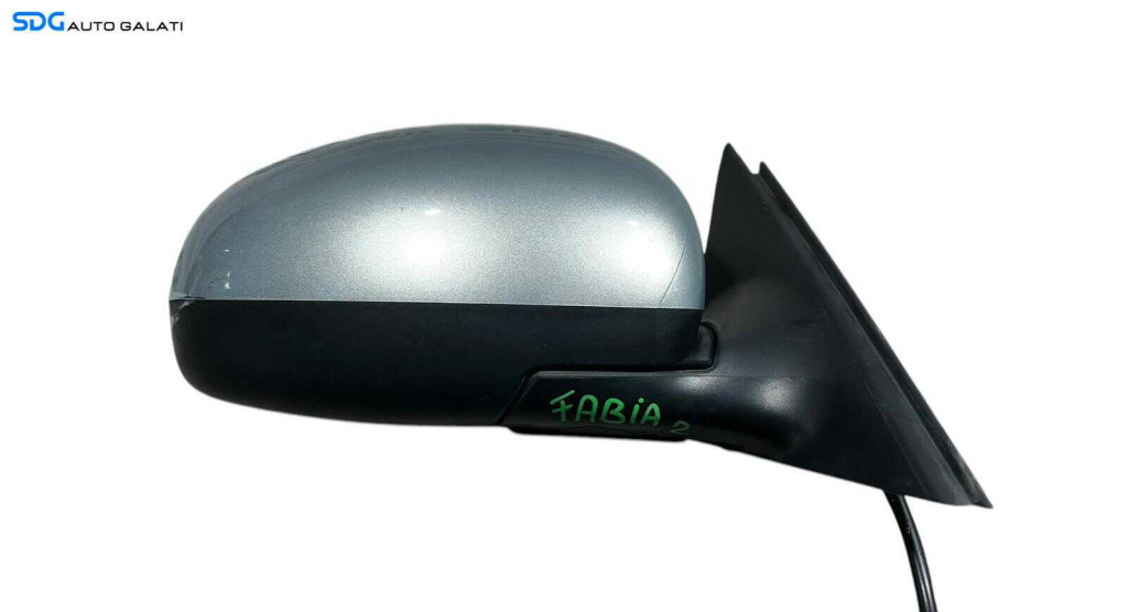 Oglinda Electrica Dreapta Skoda Fabia 2 2007 - 2014 Culoare Gri Cod 5J1857502BF [L5720]
