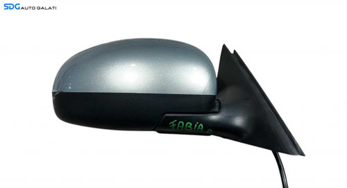 Oglinda Electrica Dreapta Skoda Fabia 2 2007 - 2014 Culoare Gri Cod 5J1857502BF [L5720]