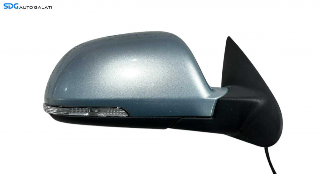 Oglinda Electrica Dreapta Skoda Octavia 2004 - 2013FaceLift FL Culoare albastru deschis Cod 020989 [L5722]