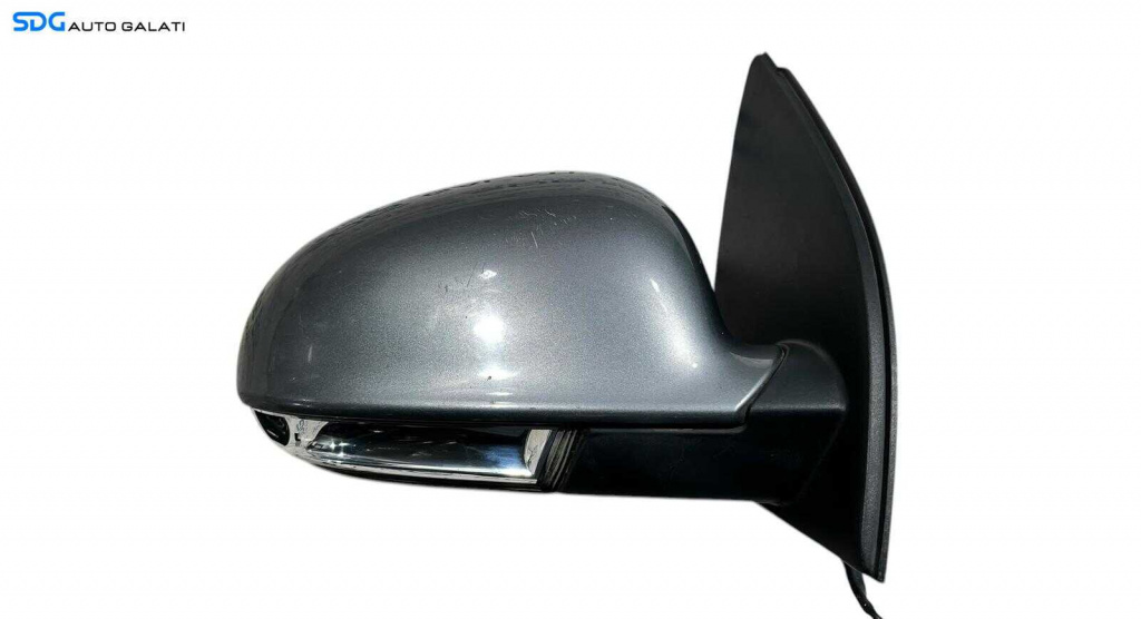 Oglinda Electrica Dreapta Volkswagen Golf 5 HatchBack 2003 - 2008 ( Lipsa Sticla Semnalizare) Culoare Gri [ L5703 ]