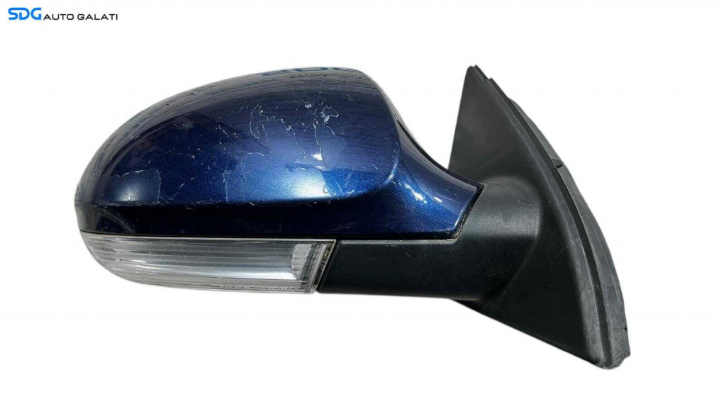 Oglinda Electrica Dreapta Volkswagen Passat B 6 2005 - 2010 Culoare Albastru Inchis Cod 3C0857934 [L5739]