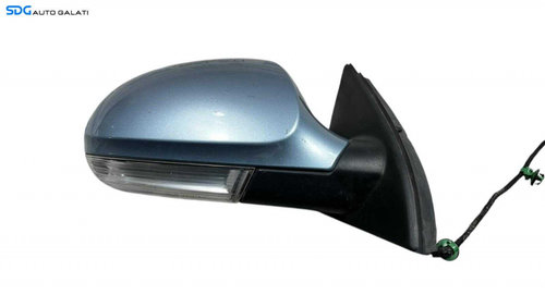 Oglinda Electrica Dreapta Volkswagen Passat B6 2005 - 2010 Culoare Albastru Deschis [L5717]