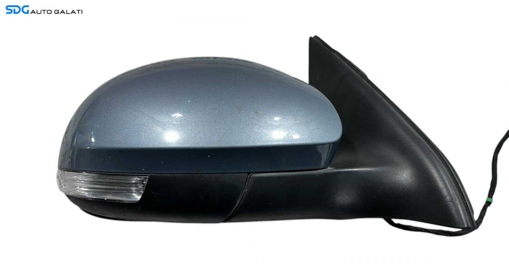 Oglinda Electrica Dreapta Volkswagen Tiguan 2008 - 2012 Culoare Albastru Deschis Cod 5N2 857 502 N [L5701]