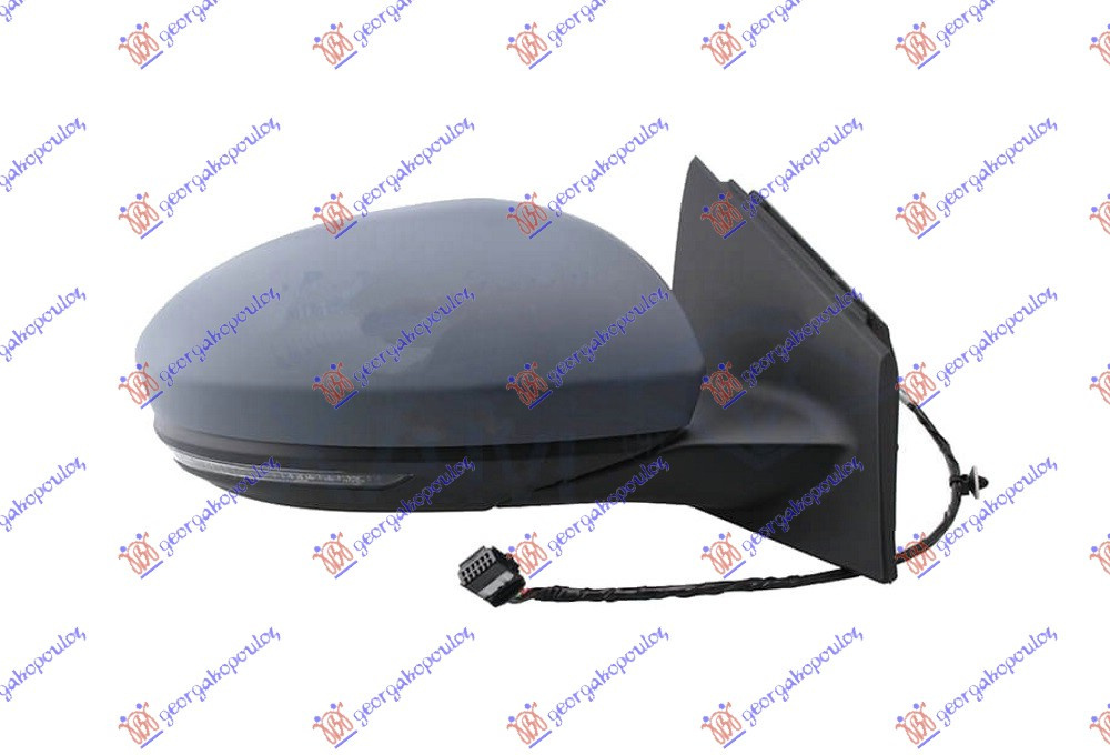 Oglinda Electrica Incalzita Cu Rabatare Pregatita Pentru Vopsit - Renault Megane H/B-S.W. 2015 , 963012196r