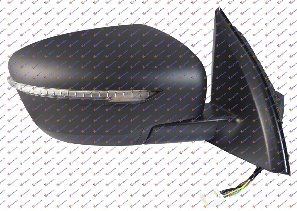 Oglinda Electrica Incalzita Cu Rabatare Pregatita Pentru Vopsit - Nissan Qashqai 2013 , 96301-4eh6a