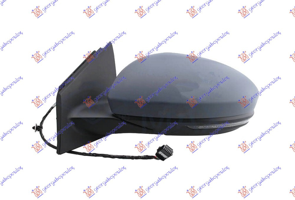 Oglinda Electrica Incalzita Cu Rabatare Pregatita Pentru Vopsit - Renault Megane H/B-S.W. 2015 , 963027851r