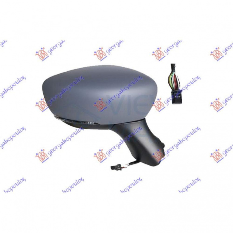 Oglinda Electrica Incalzita Cu Rabatare Pregatita Pentru Vopsit - Renault Clio 2016 , 963028832r
