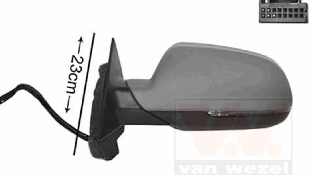 Oglinda electrica incalzita pliabila stanga (model 3 usi) 10 pini Audi A3 2010-2012