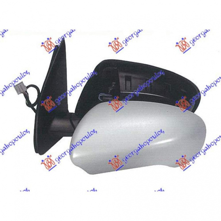 Oglinda Electrica Incalzita Pregatita Pentru Vopsit - Nissan Qashqai 2010 , 96301br74a