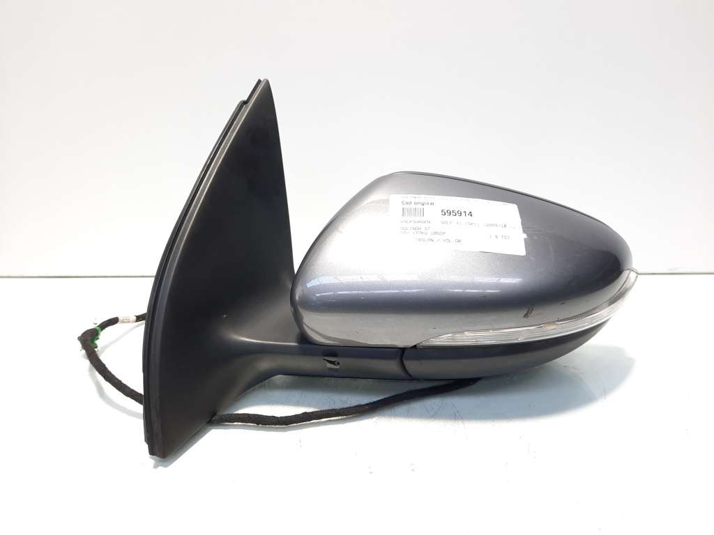 Oglinda electrica stanga cu semnalizare, VW Golf 6 (5K1), vol pe dr (id:595914)