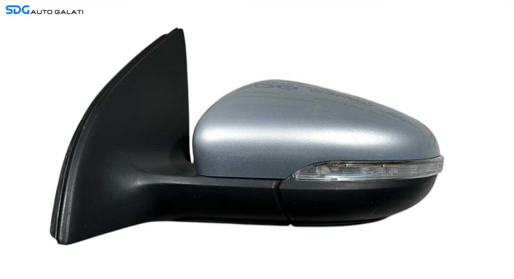 Oglinda Electrica Stanga Volkswagen Golf 6 2008 - 2012 ( Semnalizare Sparta ) Culoare Argintiu Cod 5K0857933B [ L5705 ]