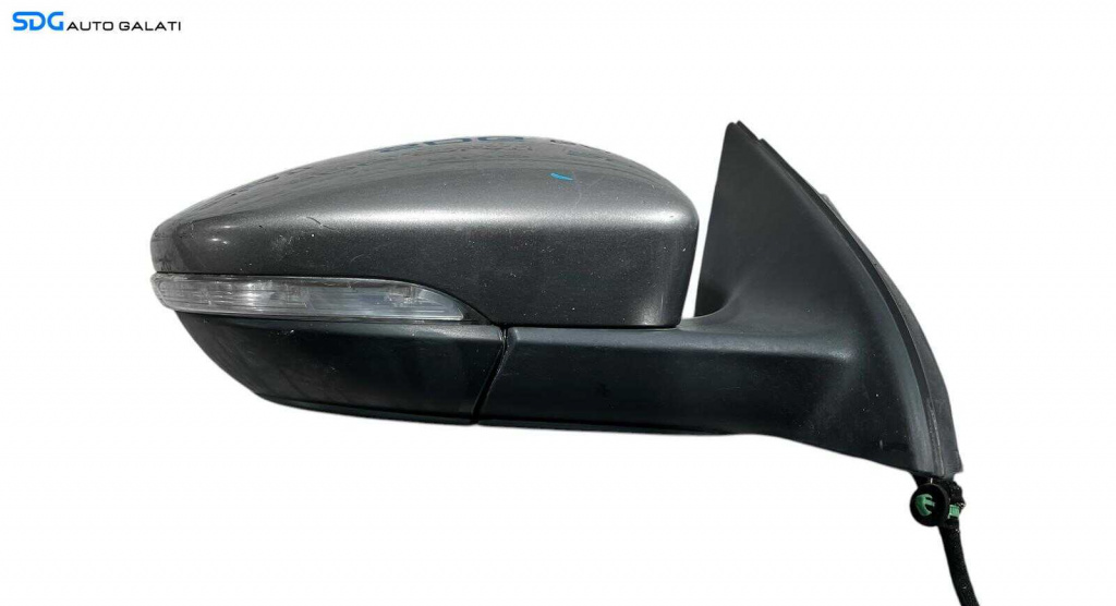 Oglinda Electrica Stanga Volkswagen Passat B7 Break 2010 - 2015 ( Semnalizare Spartă ) Culoare Gri Inchis Cod 3C085793 A [L5740]