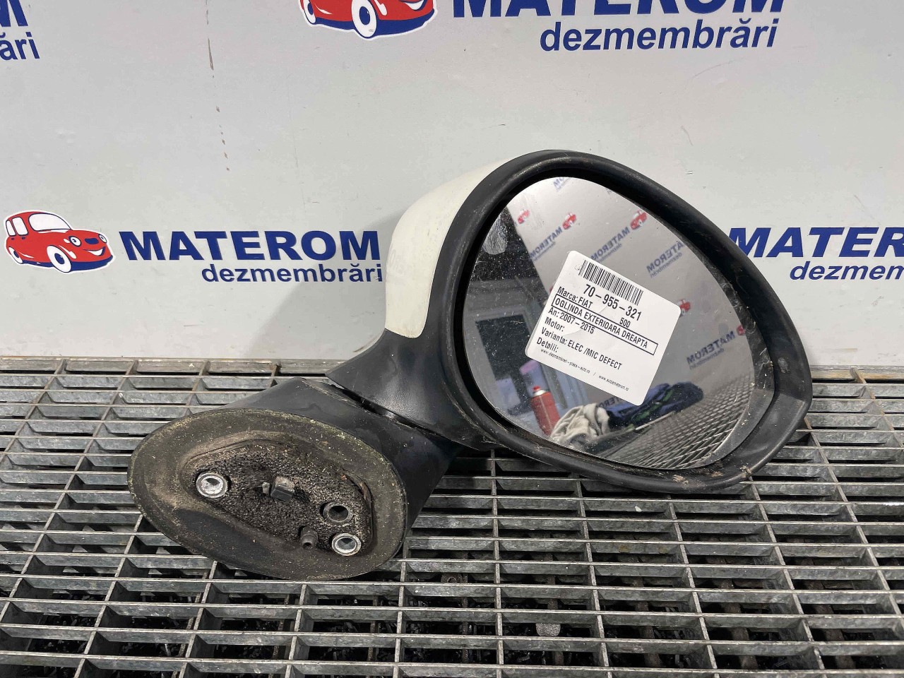 OGLINDA EXTERIOARA DREAPTA FIAT 500 500 - - (2007 2015)