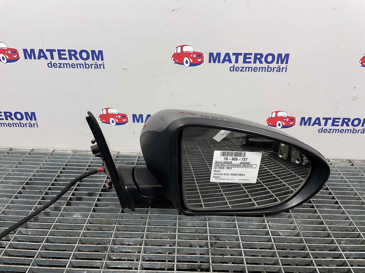 OGLINDA EXTERIOARA DREAPTA NISSAN QASHQAI QASHQAI - - (2010 2014)