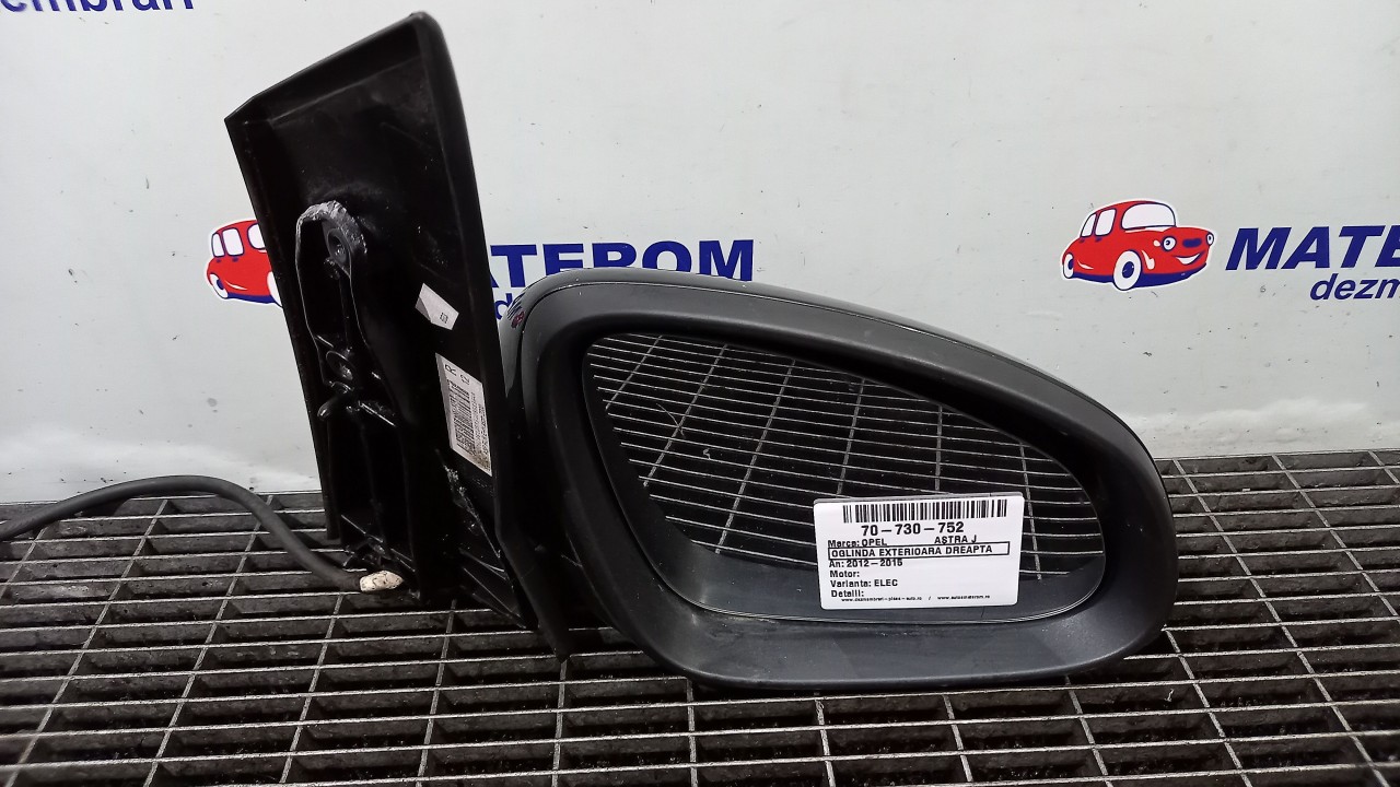 OGLINDA EXTERIOARA DREAPTA OPEL ASTRA J ASTRA J - - (2012 2015)