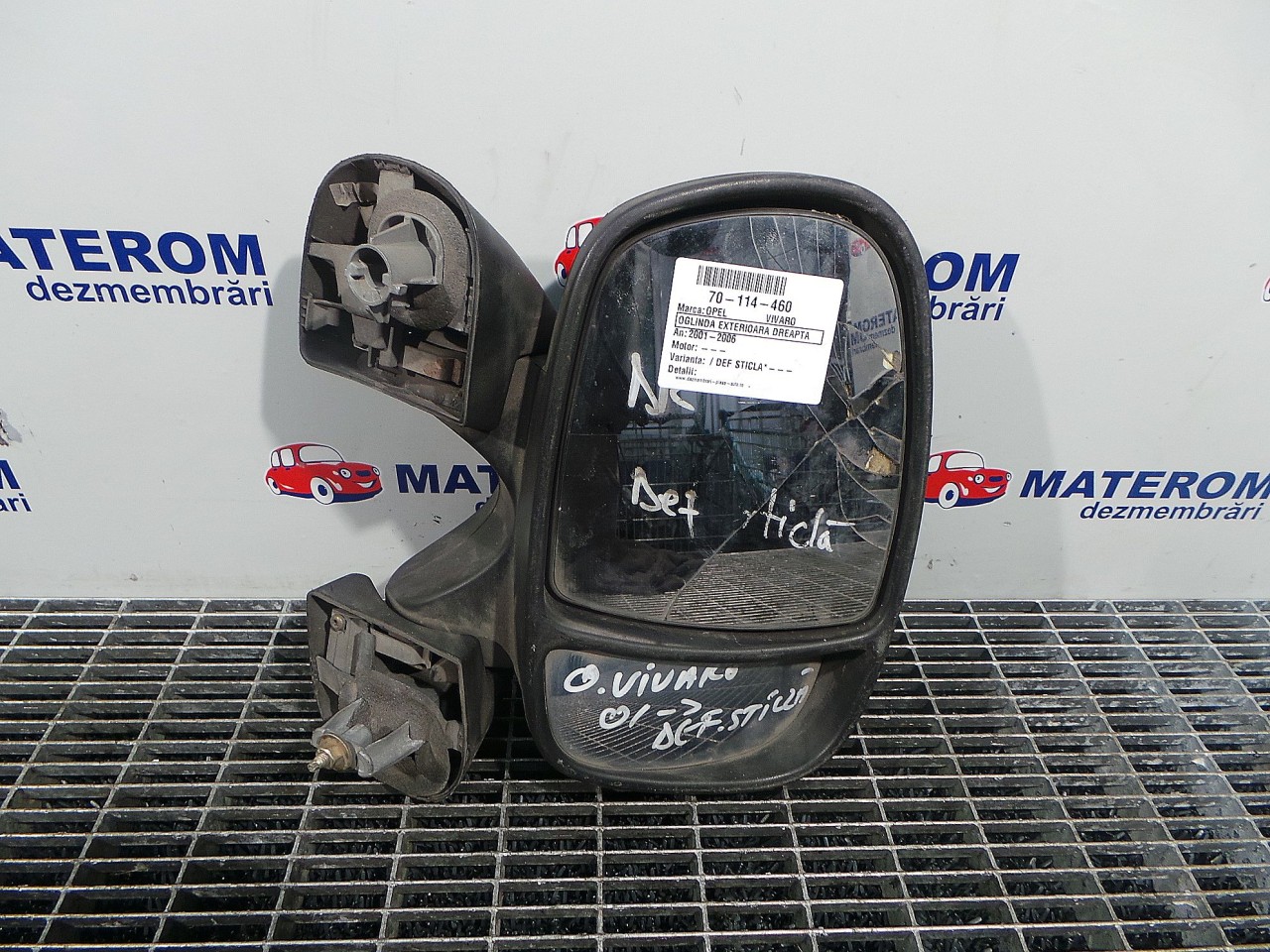 OGLINDA EXTERIOARA DREAPTA OPEL VIVARO - - (2001 2006)