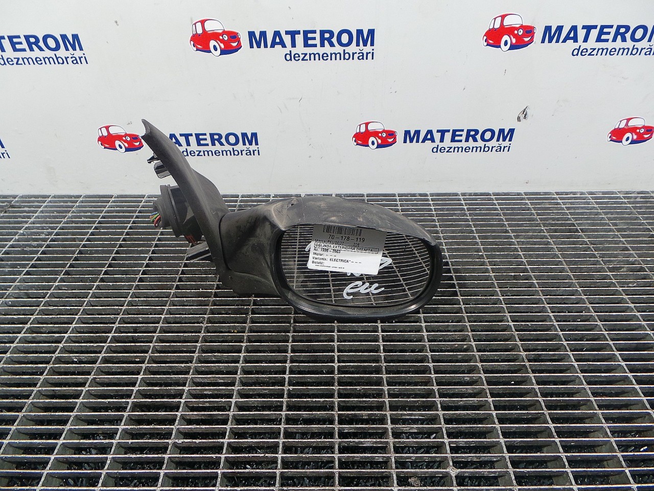 OGLINDA EXTERIOARA DREAPTA PEUGEOT 206 - - (1998 2003)