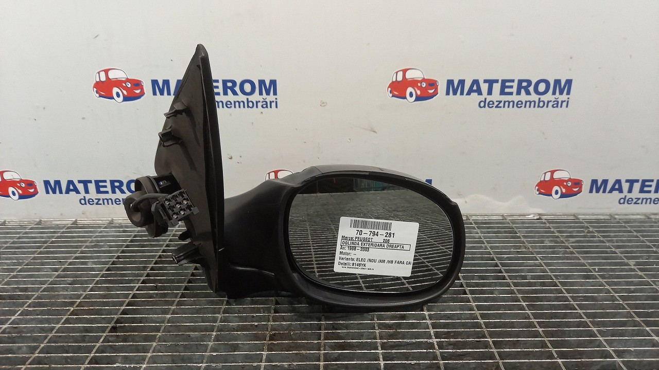 OGLINDA EXTERIOARA DREAPTA PEUGEOT 206 206 - - (1998 2003)
