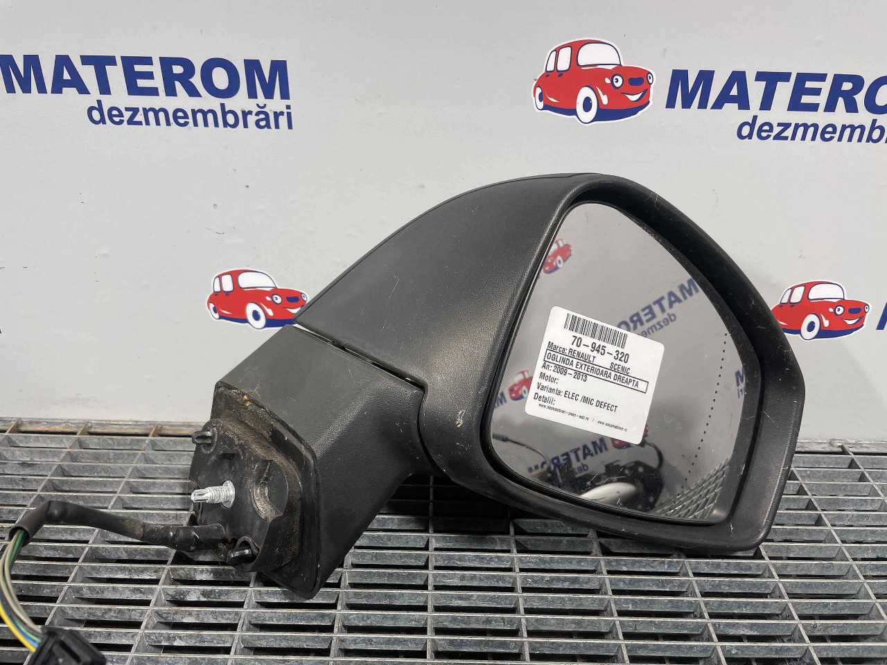 OGLINDA EXTERIOARA DREAPTA RENAULT SCENIC - - (2009 2013)