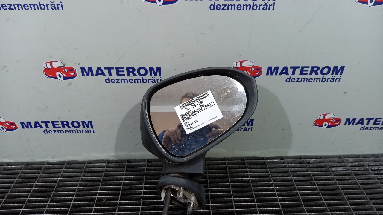 OGLINDA EXTERIOARA DREAPTA SEAT IBIZA IBIZA - - (2008 2012)