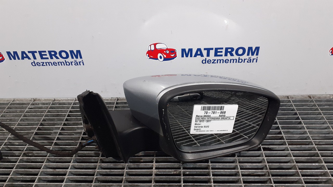 OGLINDA EXTERIOARA DREAPTA SKODA RAPID - - (2012 2017)
