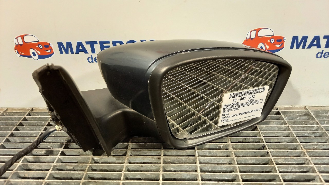 OGLINDA EXTERIOARA DREAPTA SKODA RAPID RAPID - - (2012 2017)