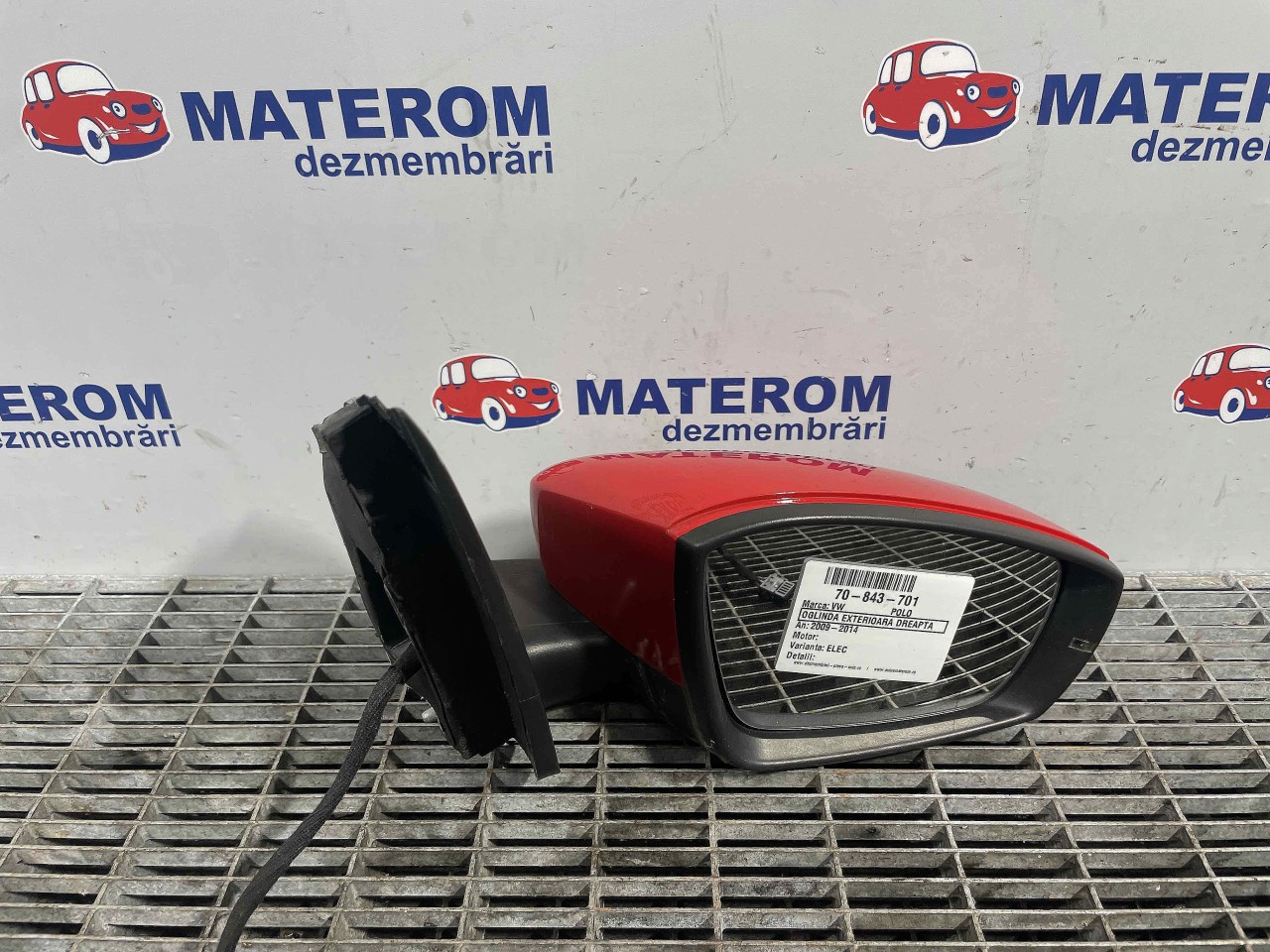 OGLINDA EXTERIOARA DREAPTA VW POLO - - (2009 2014)