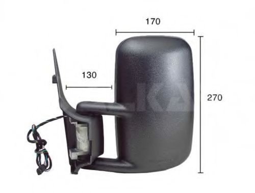 Oglinda exterioara MERCEDES SPRINTER 4-t bus (904) (1996 - 2006) ALKAR 9226966 piesa NOUA