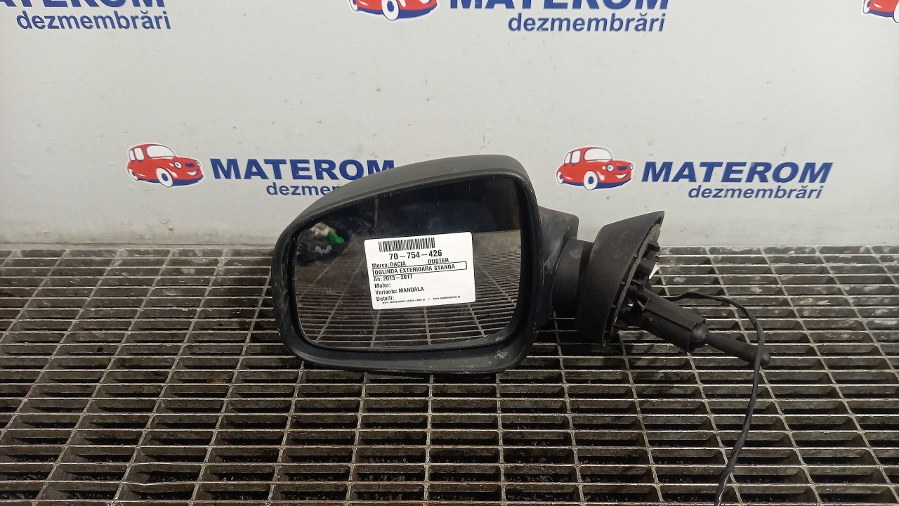 OGLINDA EXTERIOARA STANGA DACIA DUSTER - - (2013 2017)