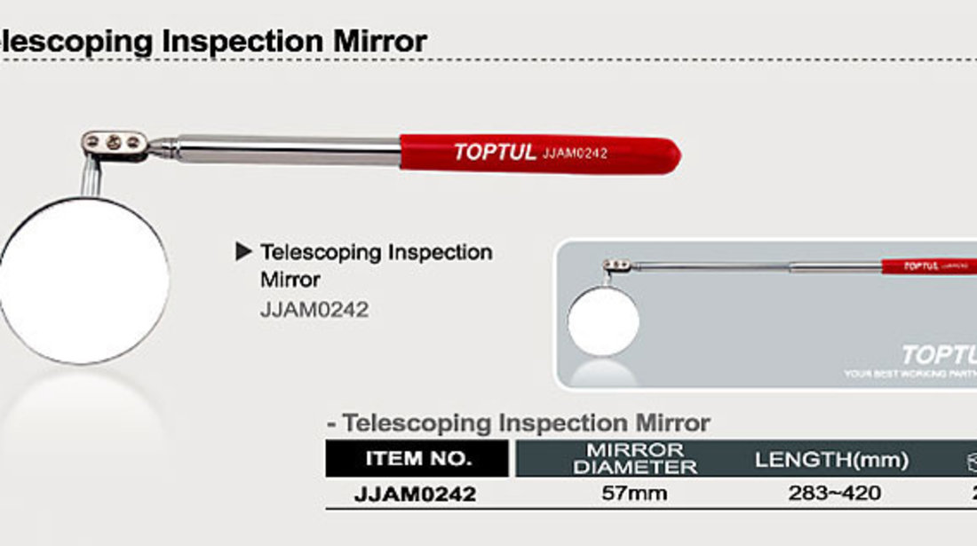 Oglinda Inspectie Telescopica Rotunda Toptul JJAM0242