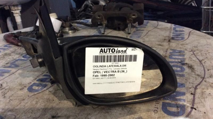 Oglinda Laterala Dreapta Neagra Electrica 5 Pini, Carcasa Defecta Opel VECTRA B 36 1995-2002