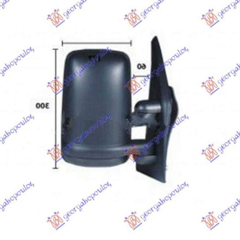 Oglinda Manuala Pregatita Pentru Vopsit - Nissan Interstar 2002 , 7700354141