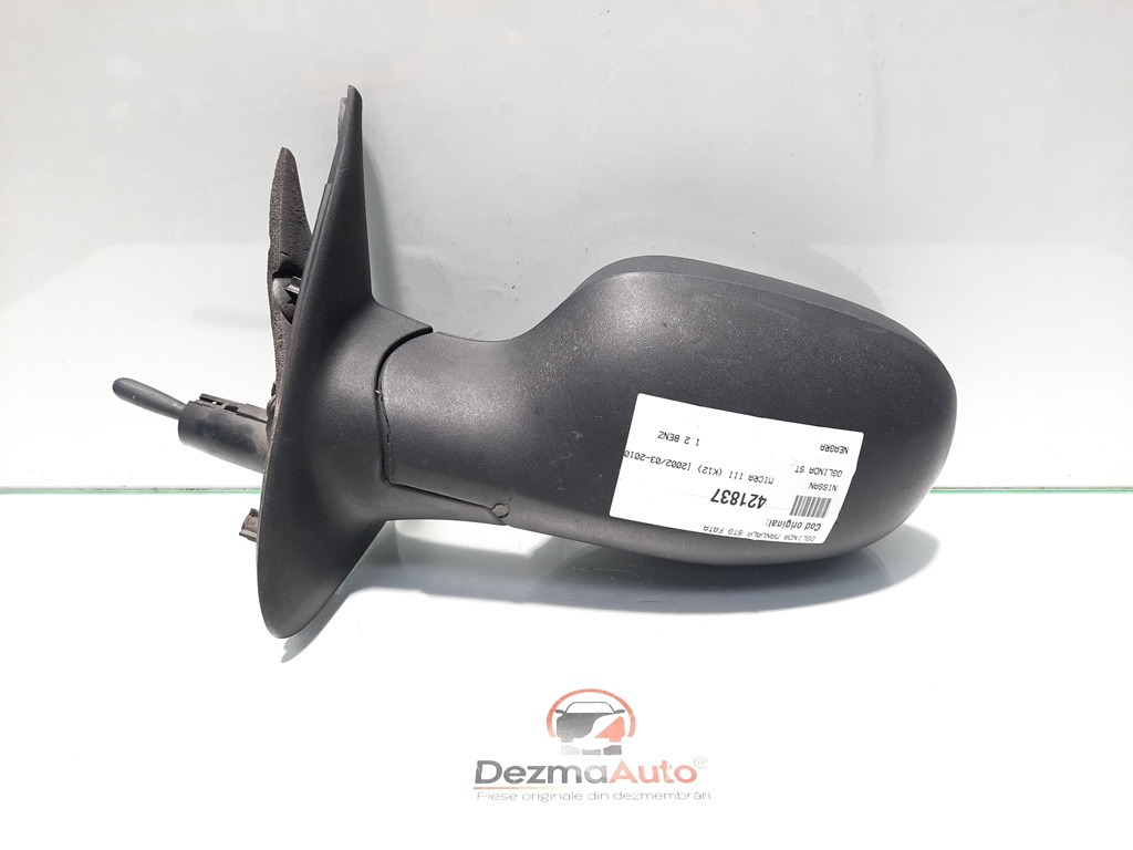 Oglinda manuala stanga fata, Nissan Micra 3 (K12) [Fabr 2003-2010] (id:421837)