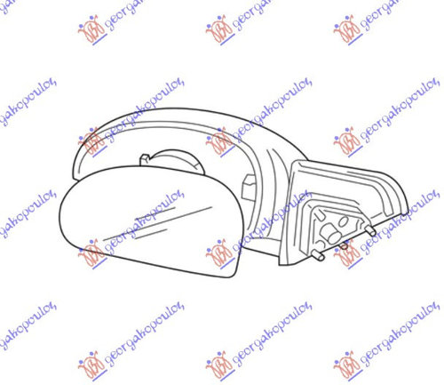 Oglinda Mecanica - Kia Cerato 2004 , 87610-2f050