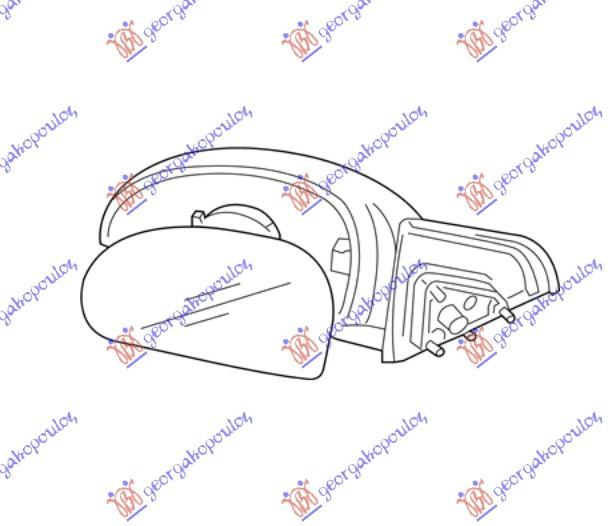 Oglinda Mecanica - Kia Cerato 2004 , 87620-2f000