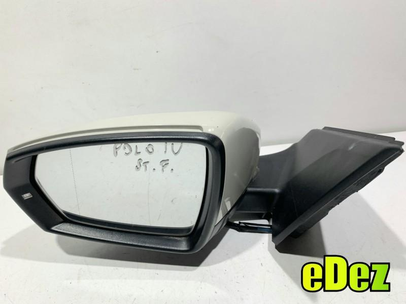 Oglinda stanga 10 pini culoare ascot grey la7a Volkswagen Polo VI facelift (2021->) AW 2G1857507S