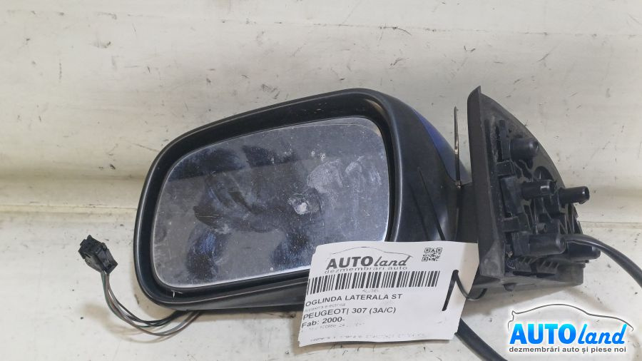Oglinda Stanga Albastra,electrica Peugeot 307 3A/C 2000