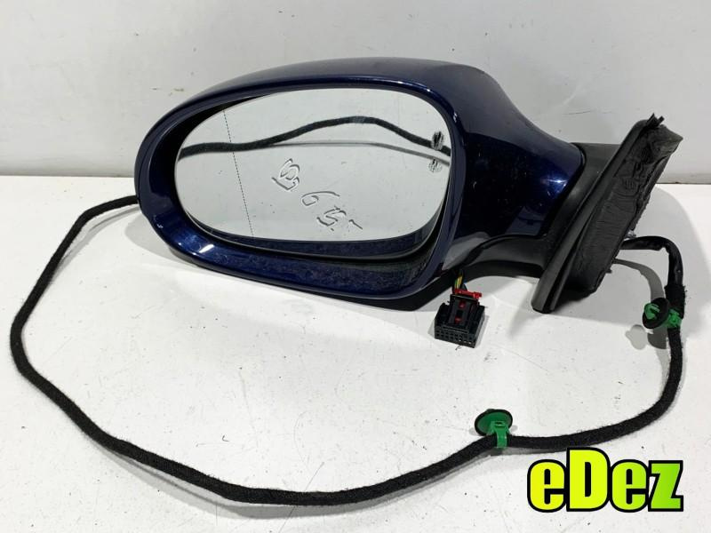 Oglinda stanga cu rabatare culoare albastru - ld5q Volkswagen Passat B6 3C (2005-2010) 3C1857507CL