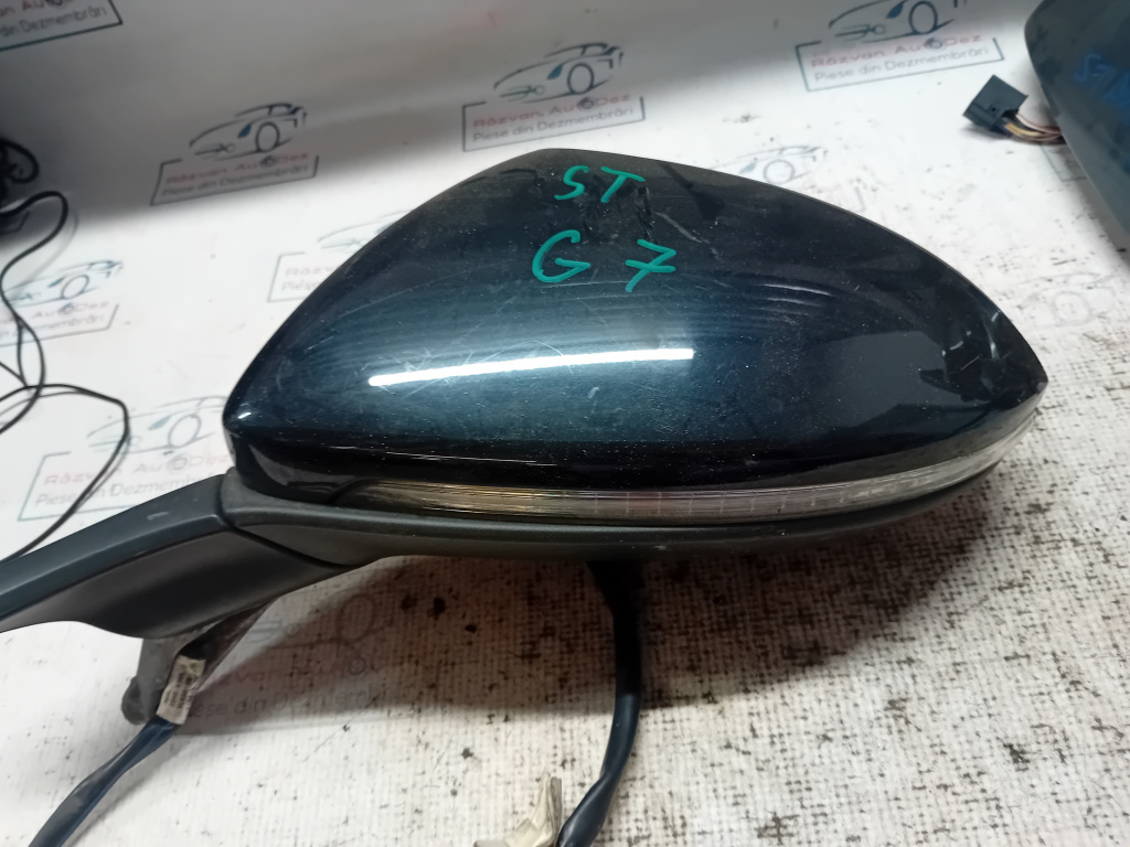 Oglinda stanga cu rabatare manuala si reglaj electric Volkswagen Golf 7 2014, 6 PINI