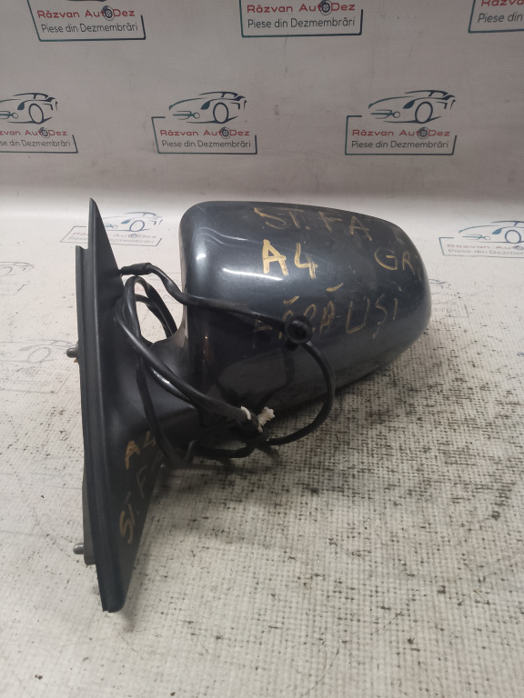 Oglinda stanga cu rabatare manuala si reglaj electric Audi A4 B7 2007, 5 PINI