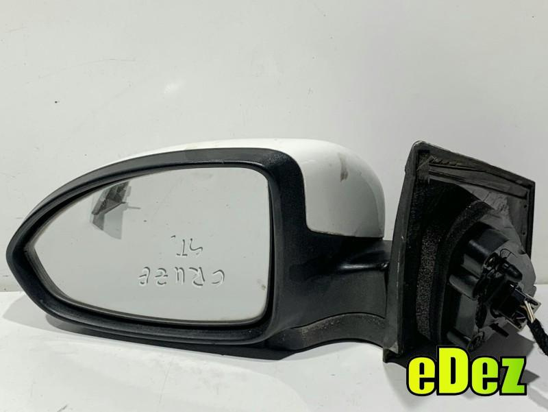 Oglinda stanga culoare alba Chevrolet Cruze (2012->) [J308]