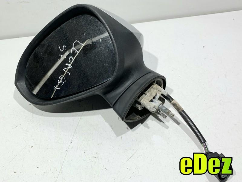 Oglinda stanga culoare argintie - lx7w Seat Leon 2 facelift (2009-2012) 1P1857507K