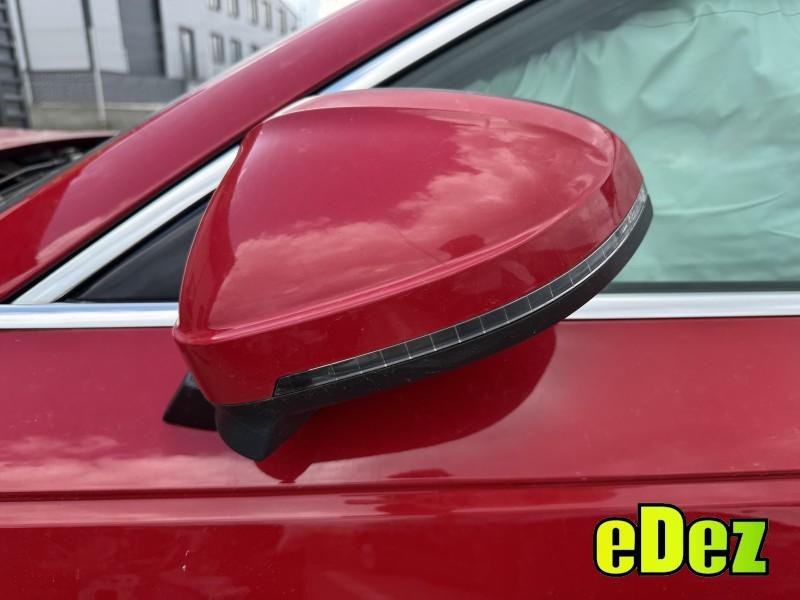 Oglinda stanga electrica 12 pini culoare rosie - ly3u Audi A4 (2015-2019) [8W2, B9] 8W1857409E