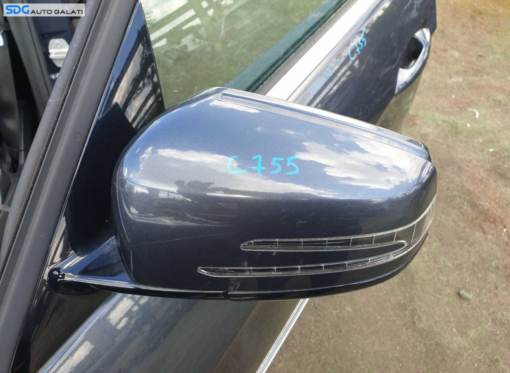 Oglinda Stanga Electrica cu Pliere Rabatare Mercedes Clasa E Class W212 2009 - 2012 Culoare C755 [C4919]