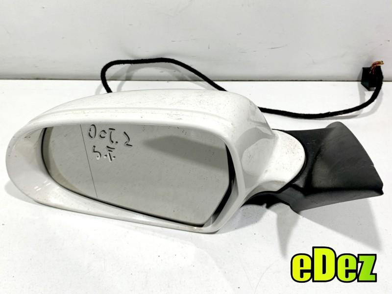 Oglinda stanga electrica culoare alba - lf9e Skoda Octavia 2 facelift (2008-2013) 1Z1857507AD