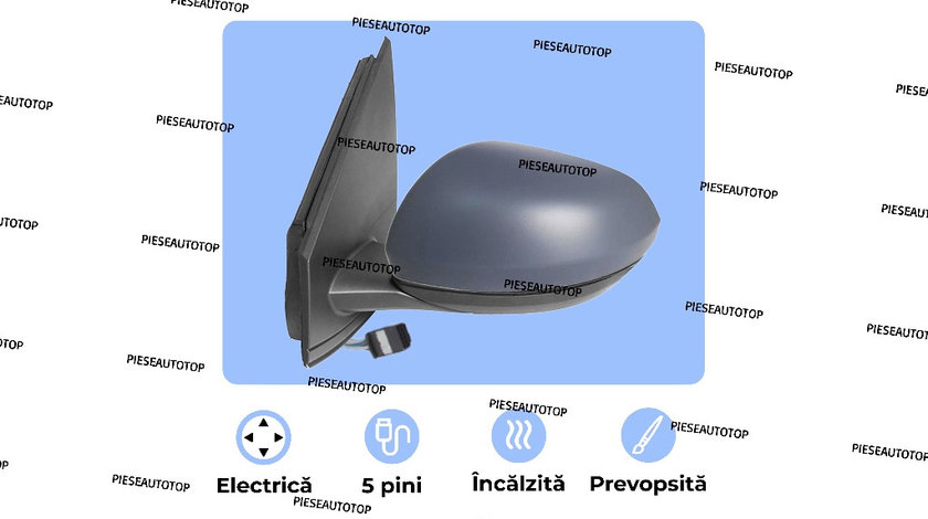 Oglinda stanga electrica incalzita Dacia Logan 3 2021-2023 NOUA 963029747R (5 PINI) - PREVOPSITA