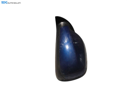 Oglinda Stanga Electrica Peugeot 307 2002 - 2008 Culoarea Albastru Inchis Cod 094198 [Lr0668]