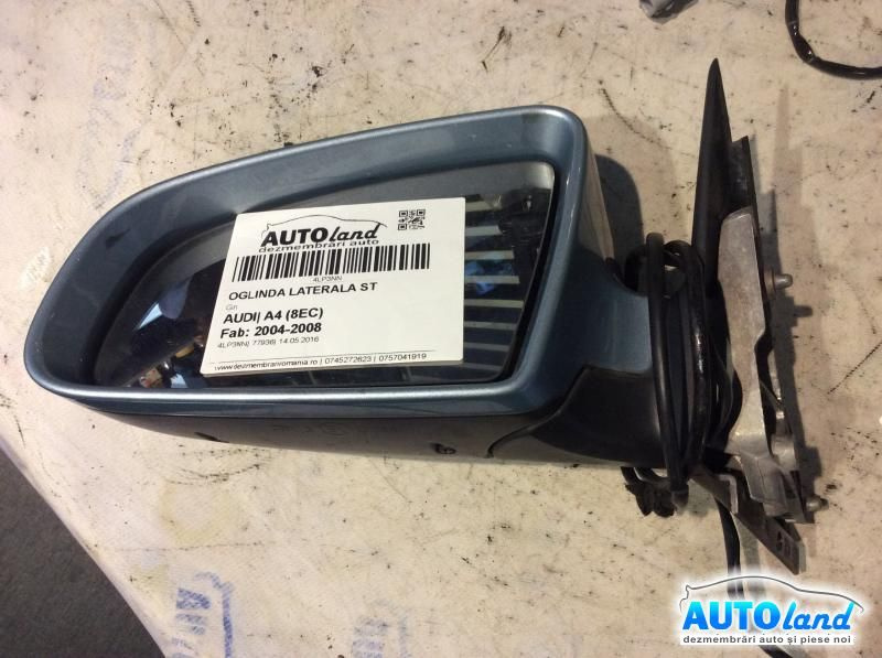 Oglinda Stanga Gri Audi A4 8EC 2004-2008